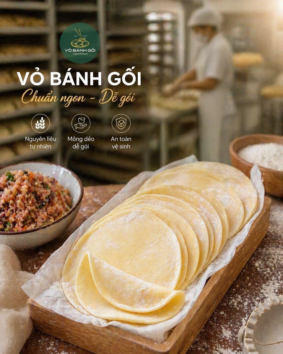 Vỏ bánh gối Vạn Phúc
