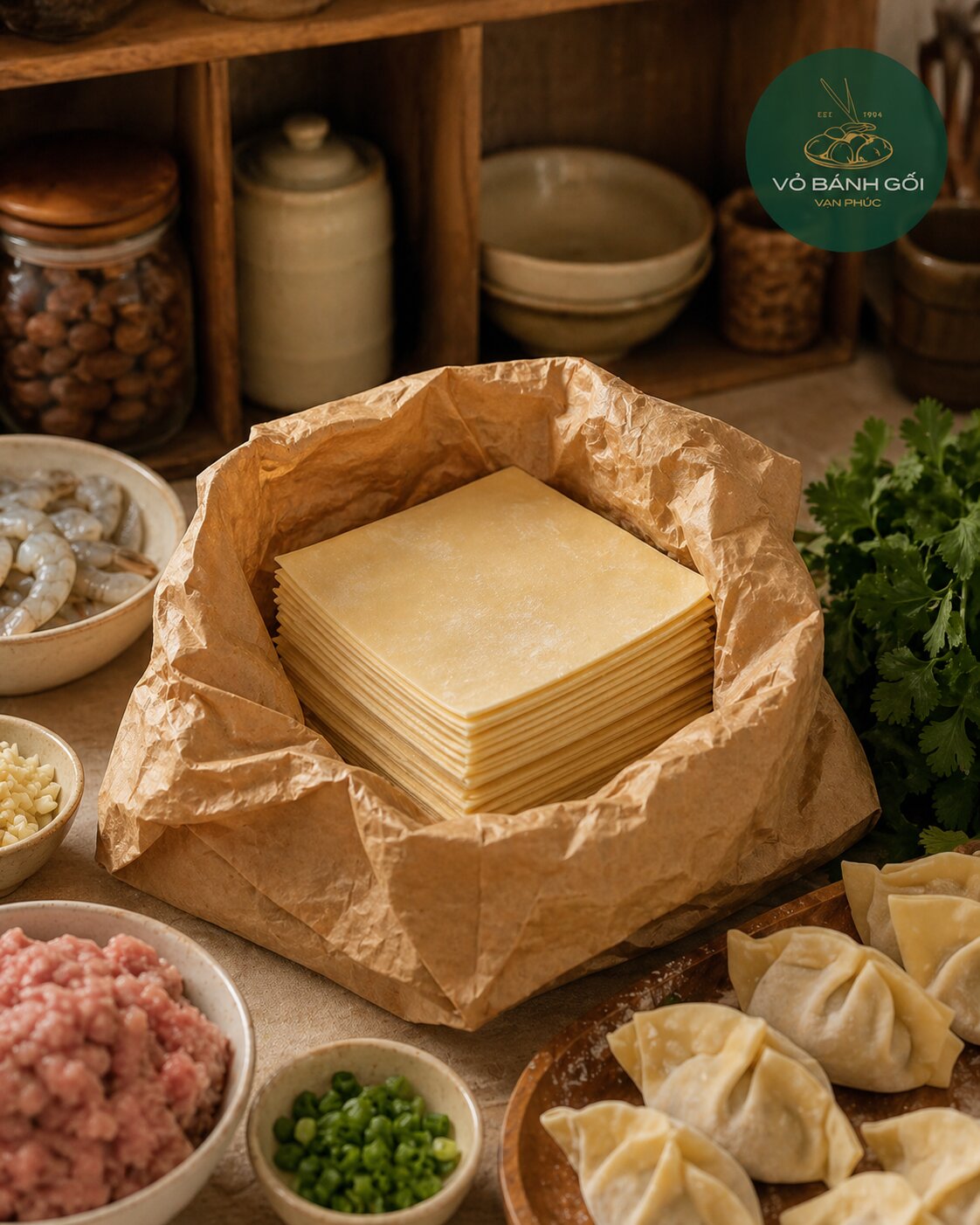 Vỏ hoành thánh Vạn Phúc